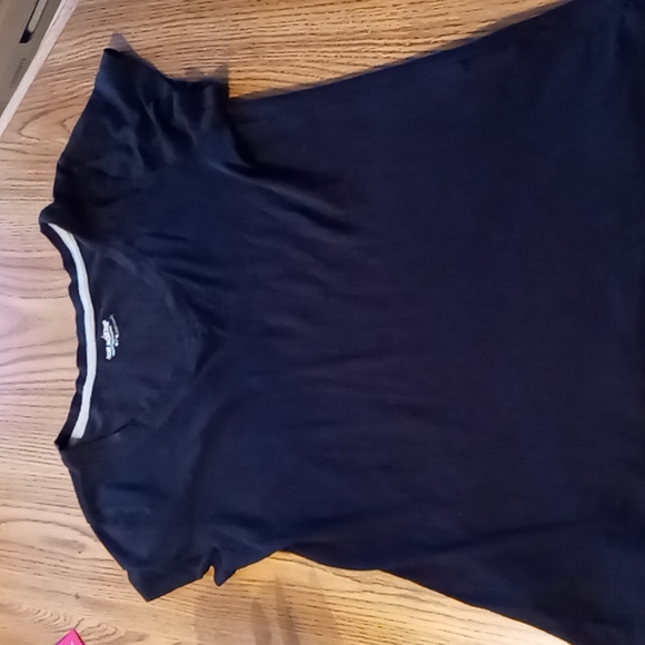 Joe Boxer Juniors Black w Grey Trim Tee Shirt sz M - Picture 1 of 6